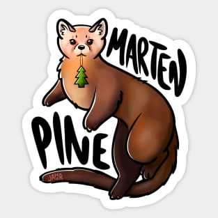 Pine Marten Sticker